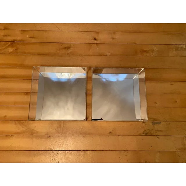 Plastic Vintage Acrylic Mirror Shelves, 1970s, Set of 2 For Sale - Image 7 of 11