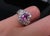 Metal Late 20th Century 2.02ct Gia Ceylon No Heat Pink Sapphire 1.00ct Diamond Platinum Ring Size 5.25 For Sale - Image 7 of 18