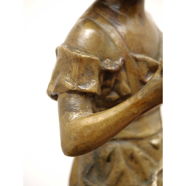 Ernest Rancoulet, Statue of a Young girl, Late 19th Century, Bronze For Sale - Image 9 of 13