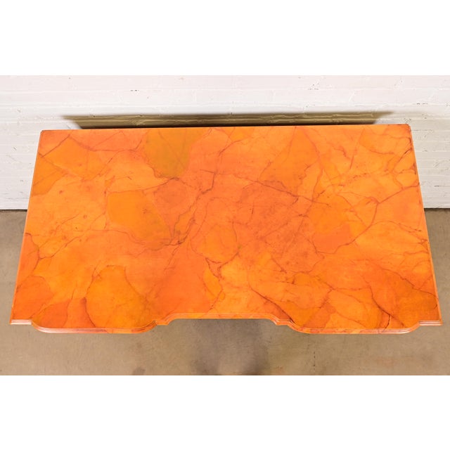 Kindel Furniture Georgian Hand-Painted Block Front Chest of Drawers For Sale - Image 12 of 15