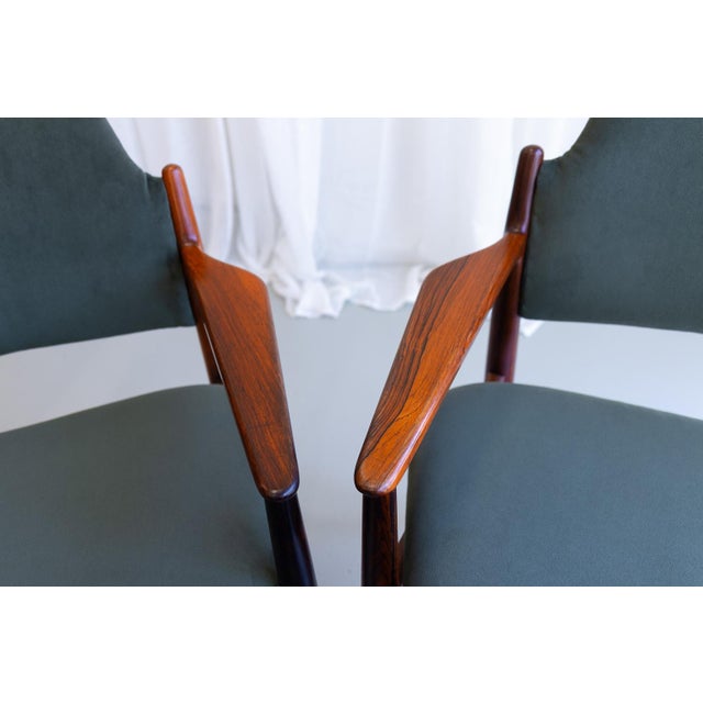 Set of Danish Modern Rosewood Armchairs Model 62a by Arne Vodder for Sibast, 1960s. Set of 2 For Sale - Image 15 of 18