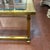 Mid-Century Modern Unmarked Master Craft Brass Glass Top Coffee Table For Sale - Image 3 of 9
