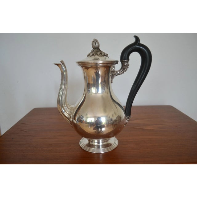 This coffee service set was designed circa 1855 by Christofle. The handles are made of ebony and the set is signed by the...