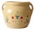 Vintage Yellow Ceramic Cookie Jar Vase With Floral Design For Sale