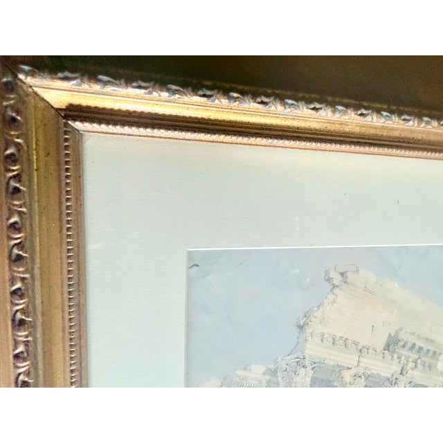 Mid 19th Century David Roberts, Views in the Holy Land. Baalbec. Architectural Print, Western Portico, Signed For Sale - Image 11 of 12