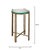 A refined blend of glass and antique brass, this handcrafted side table radiates polished warmth and understated luxury....