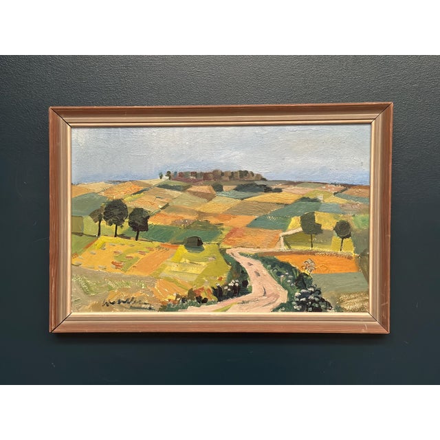 Tage Gavik, Landscape, 1950s, Oil Painting on Panel, Framed For Sale - Image 18 of 18