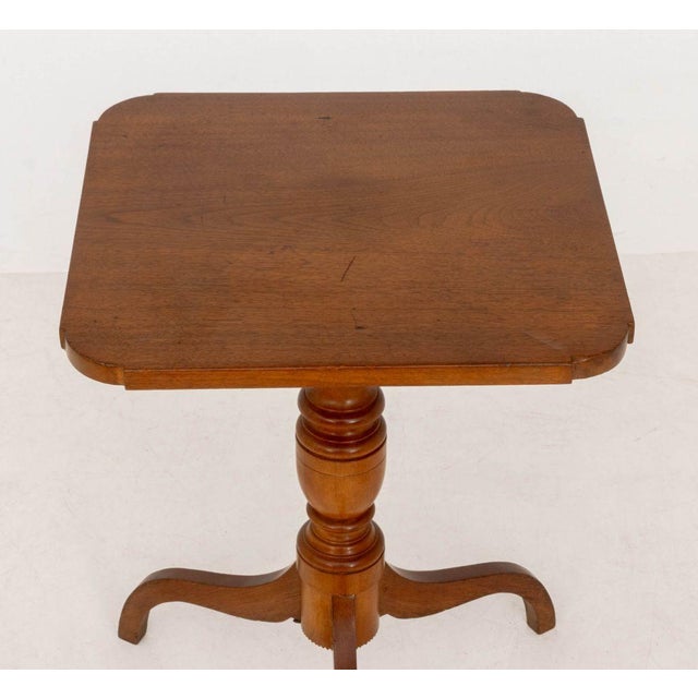 American American Mahogany Tripod Table For Sale - Image 3 of 7