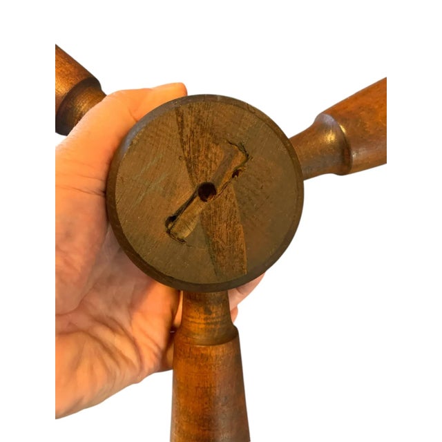 Wood 18th Century Colonial Candle Stand, Circa 1775 For Sale - Image 7 of 9