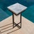 Contemporary Marble Top Side Table by Forzini For Sale - Image 3 of 7