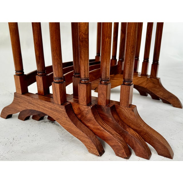 Regency Period Quartetto Nesting Tables, Anglo-Indian, Circa 1815 For Sale - Image 10 of 12