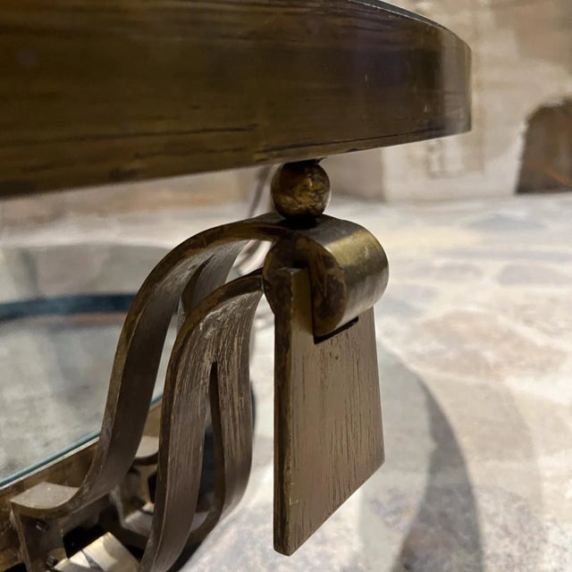 Bronze 1940s Bronze Cocktail Table by Roberto & Mito Block Mexico For Sale - Image 8 of 11