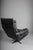 Set of Vintage Lounge Chair and Ottoman in Black Leather by Arne Norell, 1960s For Sale - Image 13 of 18