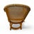 Brown Rattan Set - 3 Vintage Sturdy Rattan Low Back Swivel Chairs and Matching Table For Sale - Image 8 of 12