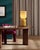 Glass Mid-Century Ficupala Table Lamp in Metal, Marble, & Blown Glass from Cassina For Sale - Image 7 of 9