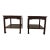 Pair of 1960s Heritage Henredon Mid-Century Ming Style Mahogany Side Tables For Sale
