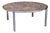 1950s Italian Modernist Cocktail Table with Fossil Marble Top For Sale