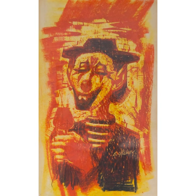 Cabernet Clown* Benjamin Glicker, c. 1970s In Cabernet Clown, Benjamin C. Glicker presents the clown not as a figure of...