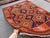 Maimana Kilim Area Rug, Handwoven Wool, 7x10, Indigo & Orange For Sale - Image 11 of 12