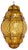 Mid-Century Italian Handblown Murano Amber Glass Cage Pendant Light from Seguso, 1940s For Sale
