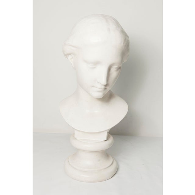 Marble Bust of a Woman, 1800s For Sale - Image 15 of 17