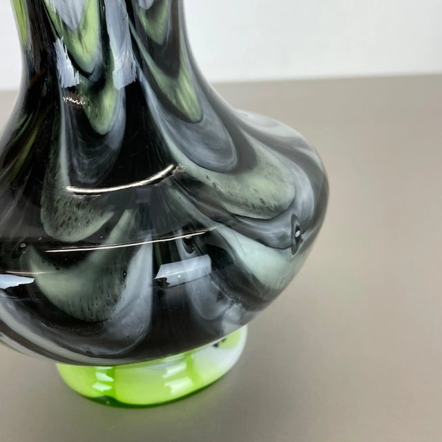 Large Vintage Pop Art Multicolor Opaline Vase, Italy, 1970s For Sale - Image 6 of 16