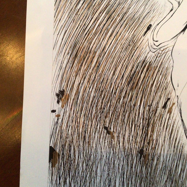 Signed Illustration Print From 1989 "Fanciful Calendar" by Yoshitaka Amano, Produced by Ten Production. For Sale - Image 4 of 10