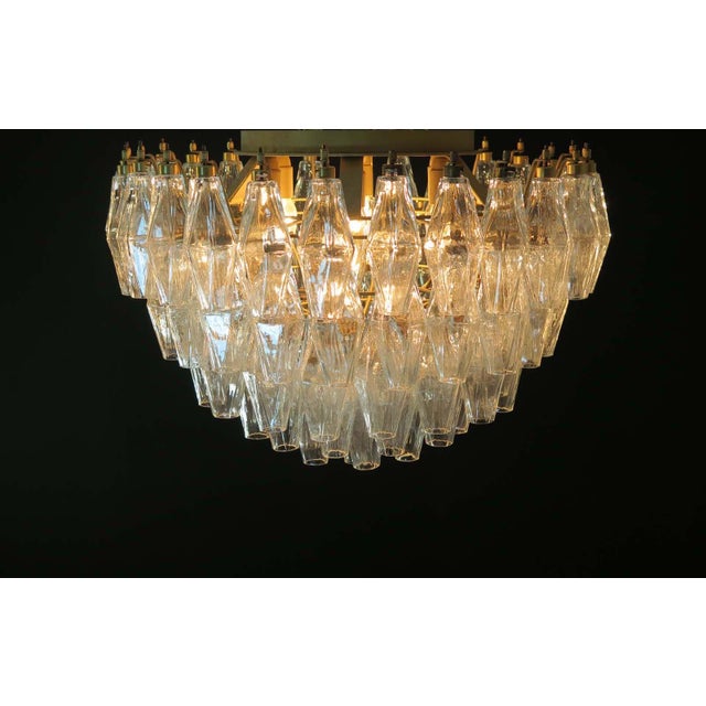 Murano Poliedri Ceiling Light by Carlo Scarpa, 1990 For Sale - Image 8 of 13