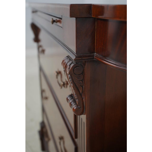 Regency Mahogany Credenza W. Bookcase Sides For Sale - Image 14 of 16