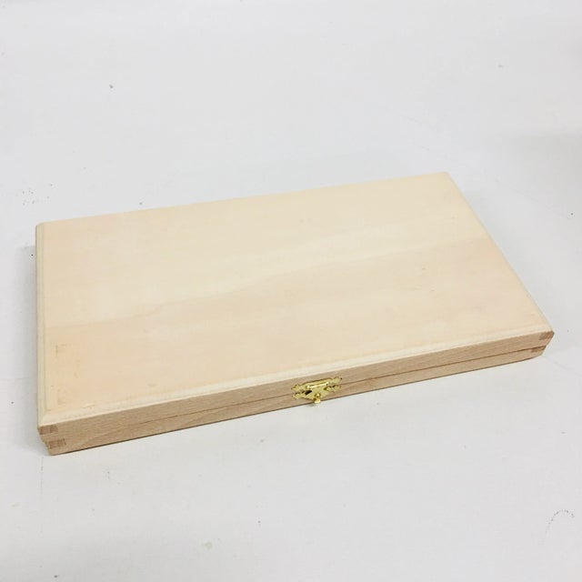 Wood Contemporary Jean Dubost Laguoile Stainless Steel Steak Knives - Set of 7 For Sale - Image 7 of 8