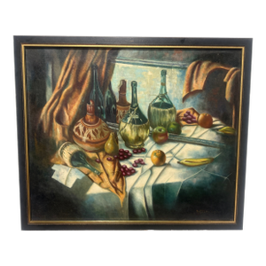 Martin J. Murray (American,1908–1997) "Wine & Fruit Still Life", 1961