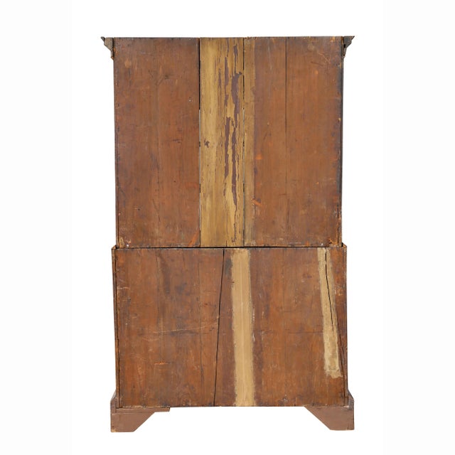 George II Walnut Chest on Chest For Sale - Image 12 of 13