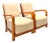 Vintage Art Deco Lounge Chairs - Pair For Sale
