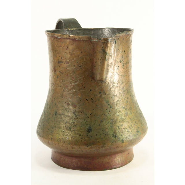 19th C. Hand Hammered Copper Pitcher Jug, For Sale - Image 4 of 18