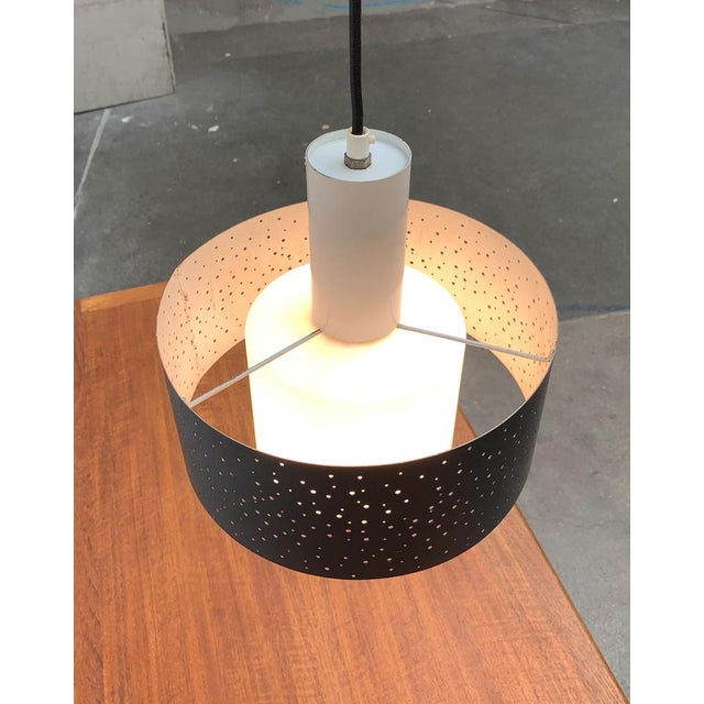 Mid-Century German Perforated Metal Pendant by Ernest Igl for Hillebrand Leuchten, 1960s For Sale - Image 10 of 18