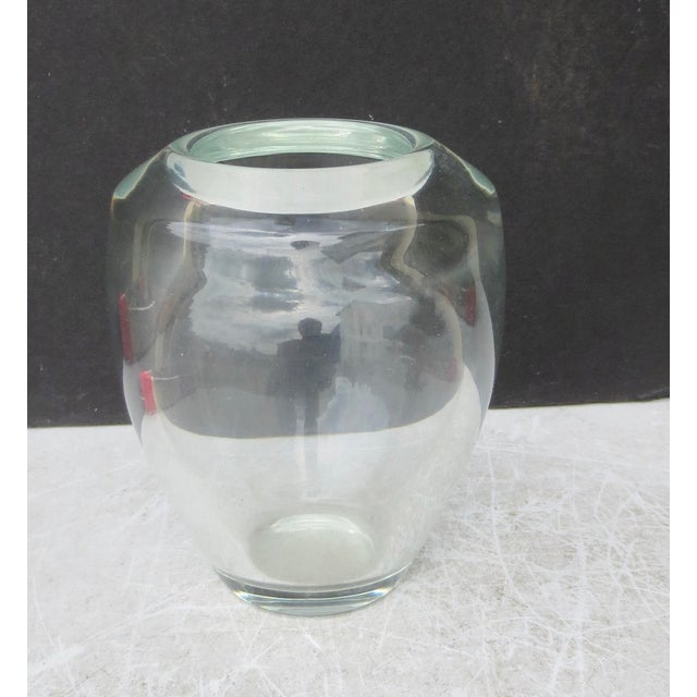 Mid-Century Modern Mid-Century Crystal Vase For Sale - Image 3 of 5