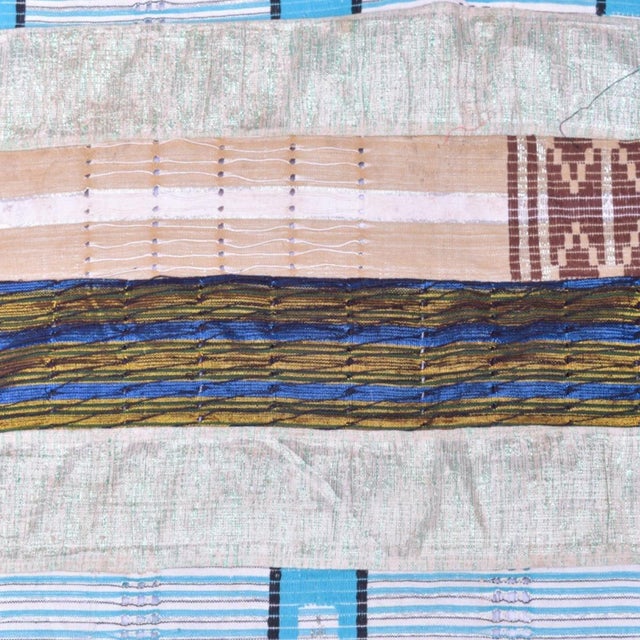 Early 20th Century Yoruba Handwoven Aso Oke Textile Nigeria 69x57 Inch Sidley Collection For Sale In Denver - Image 6 of 6
