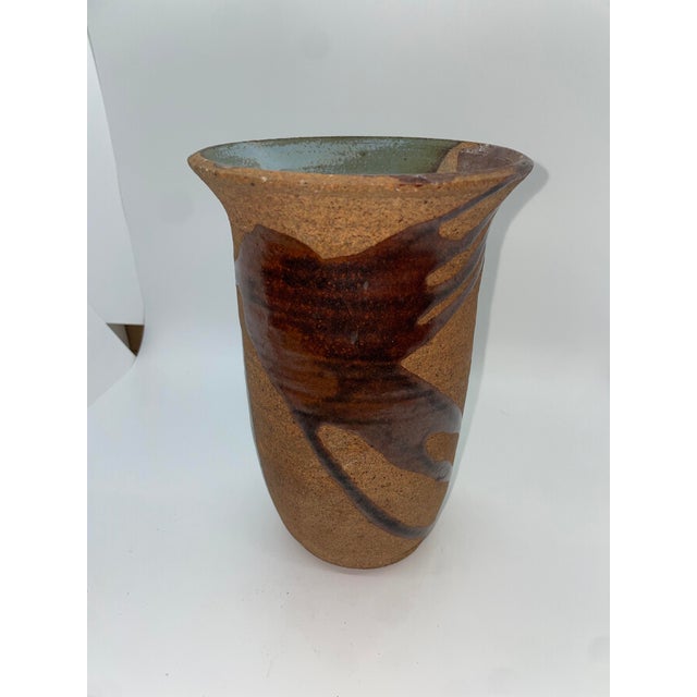 Late 20th Century Blue Mountain Pottery Vase For Sale - Image 4 of 8