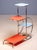 Bauhaus 20th Century Bauhaus Steel Plant Stand with Colored Glass Shelves by Emile Guyot, Czechoslovakia, 1930 For Sale - Image 3 of 6