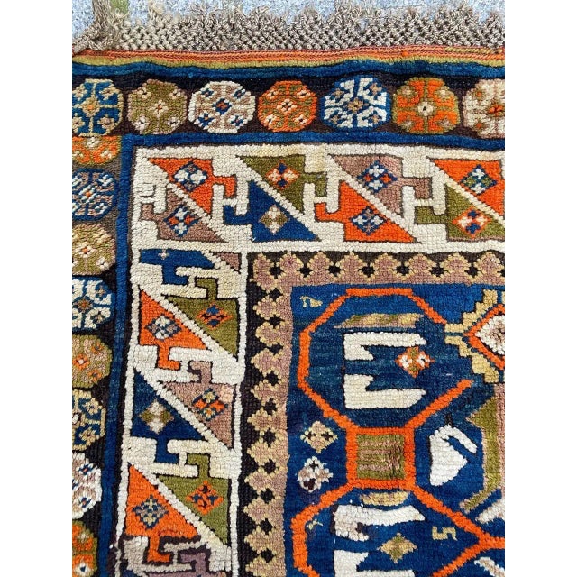 Textile Antique Caucasian Kazak Rug For Sale - Image 7 of 17