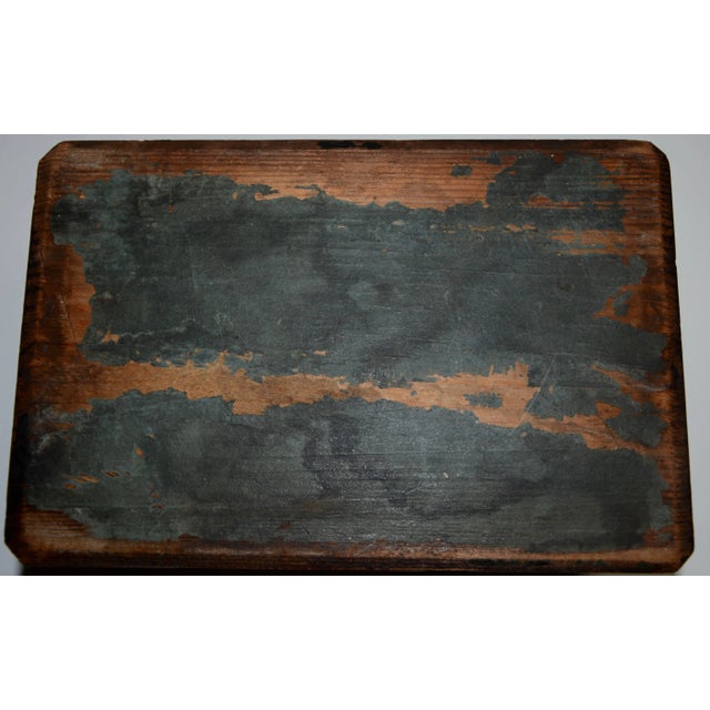 Wood Early 20th Century Walnut and Cedar Wooden Inlay Box With Leather Hinges For Sale - Image 7 of 10
