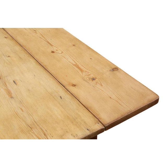 Brown Antique Victorian Pine and Fruitwood Folding Kitchen Table with Drawers, 19th Century For Sale - Image 8 of 12