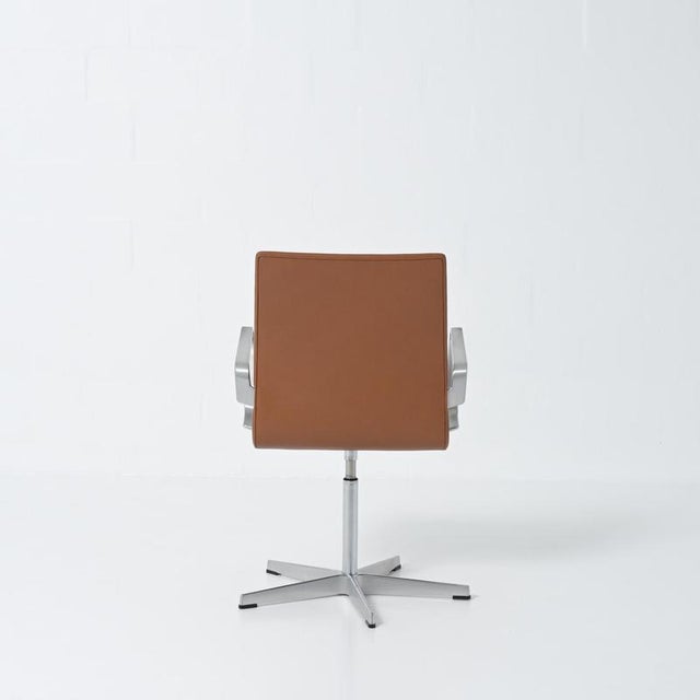 Brown Oxford Chair by Arne Jacobsen for Fritz Hansen, 1960s For Sale - Image 8 of 18