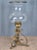 Beautiful, fine craftsmanship and a healthy size. Solid, antiqued brass & glass hurricane candle holder. Classic design by...