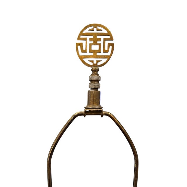 Vintage 20th Century Chinoiserie / Chinese Export Famille Rose Ginger Jar / Vase Lamp With Foo Dog Handles For Sale - Image 10 of 11