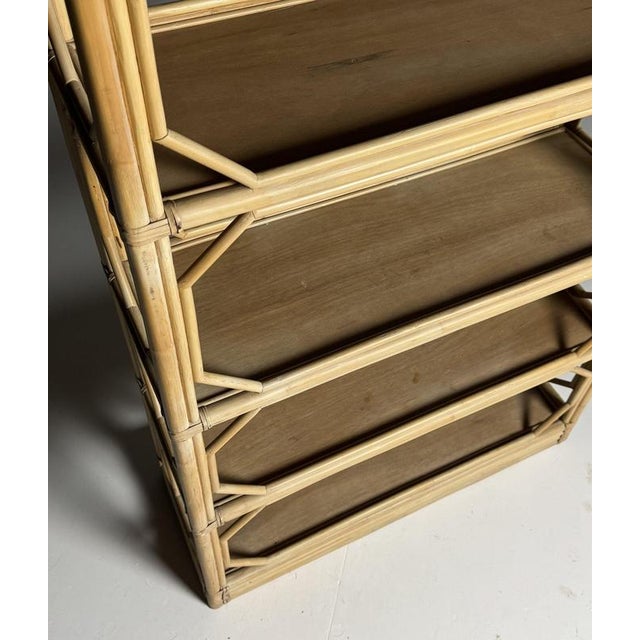 Vintage Bamboo Bookcase, France 1980 For Sale - Image 9 of 18