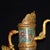 Metal Vintage Asian Cloisonné Gilt Bronze Tibetan Butter Tea Pot - Himalayan Monk's Ewer For Sale - Image 7 of 9