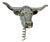 Vintage Pewter Longhorn Bull Head Bottle Opener | Western Barware For Sale