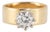 Vintage Traub Orange Blossom 18k Yellow Gold Gia 1.40ct Circular Engagement Ring, Size 7.5 For Sale