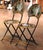 Black Early 20th Century French Hand-Painted Wrought Iron Folding Bistro Set, 3 Pieces For Sale - Image 8 of 14
